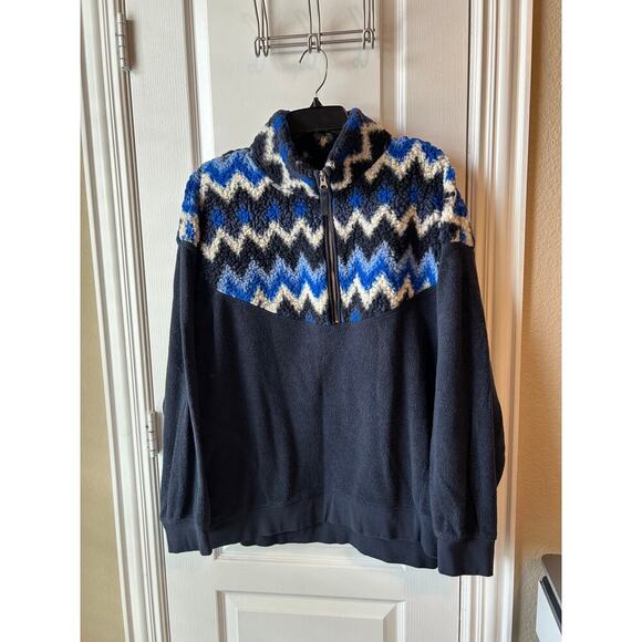 aerie Tops - Aerie Sherpa Pullover Quarter Zip Cozy Warm Ski